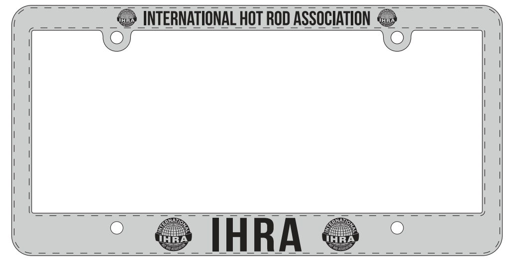IHRA License Plate