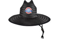 IHRA Globe Black Straw Hat with PVC Patch