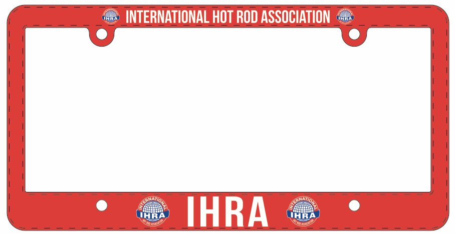 IHRA License Plate